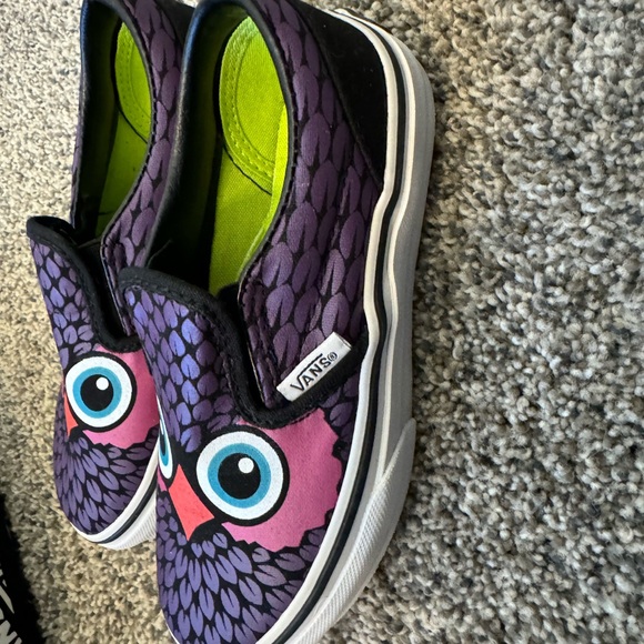 Vans Kids Slip On 10.5 Owls - Picture 3 of 9